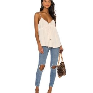 Free People Blue High Rise Busted Skinny Ankle Jeans Size 27